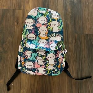 NWOT Axolotl Backpack w/Adjustable Padded Straps